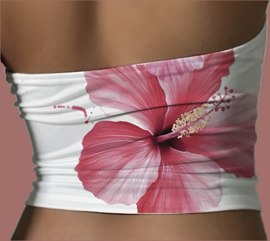 Floral Print Tube Top