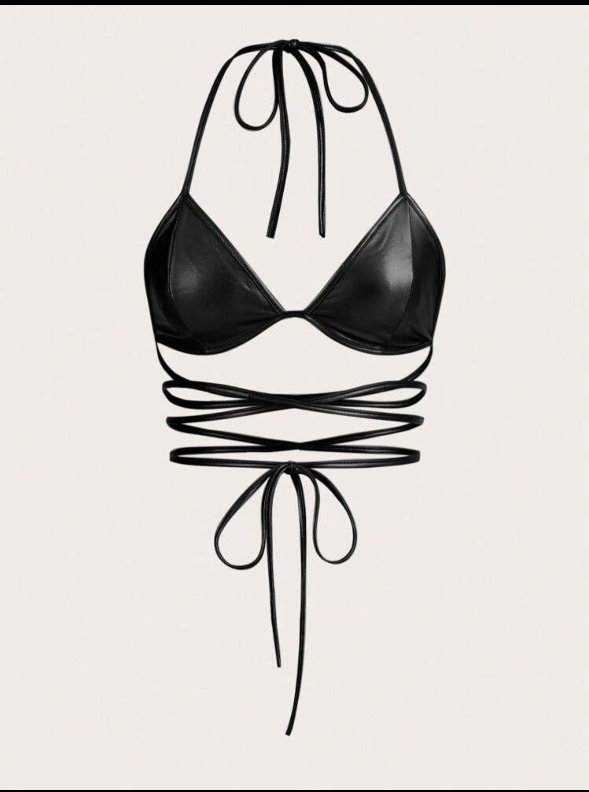 Criss Cross Backless Halter Top