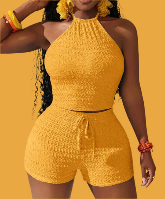 Casual 2PC Backless Set