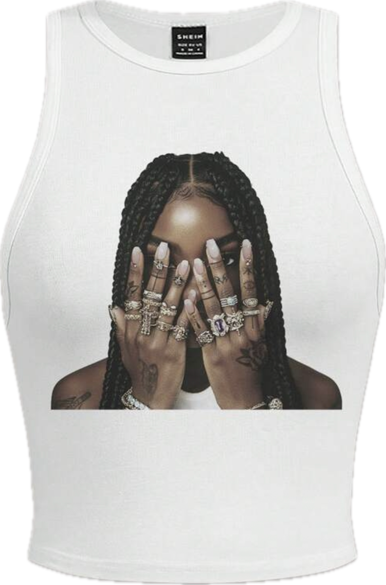 Braided Portrait Sleeveless Tank